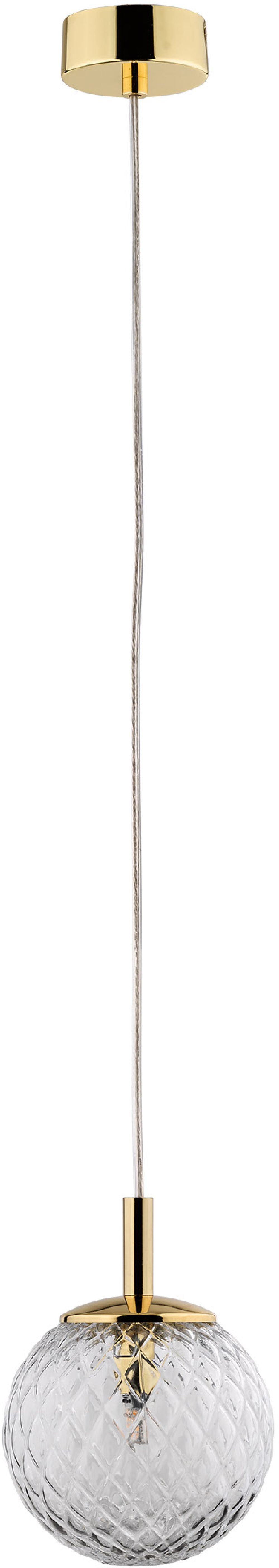 TK Lighting Cadix lampă suspendată 1x8 W auriu 759