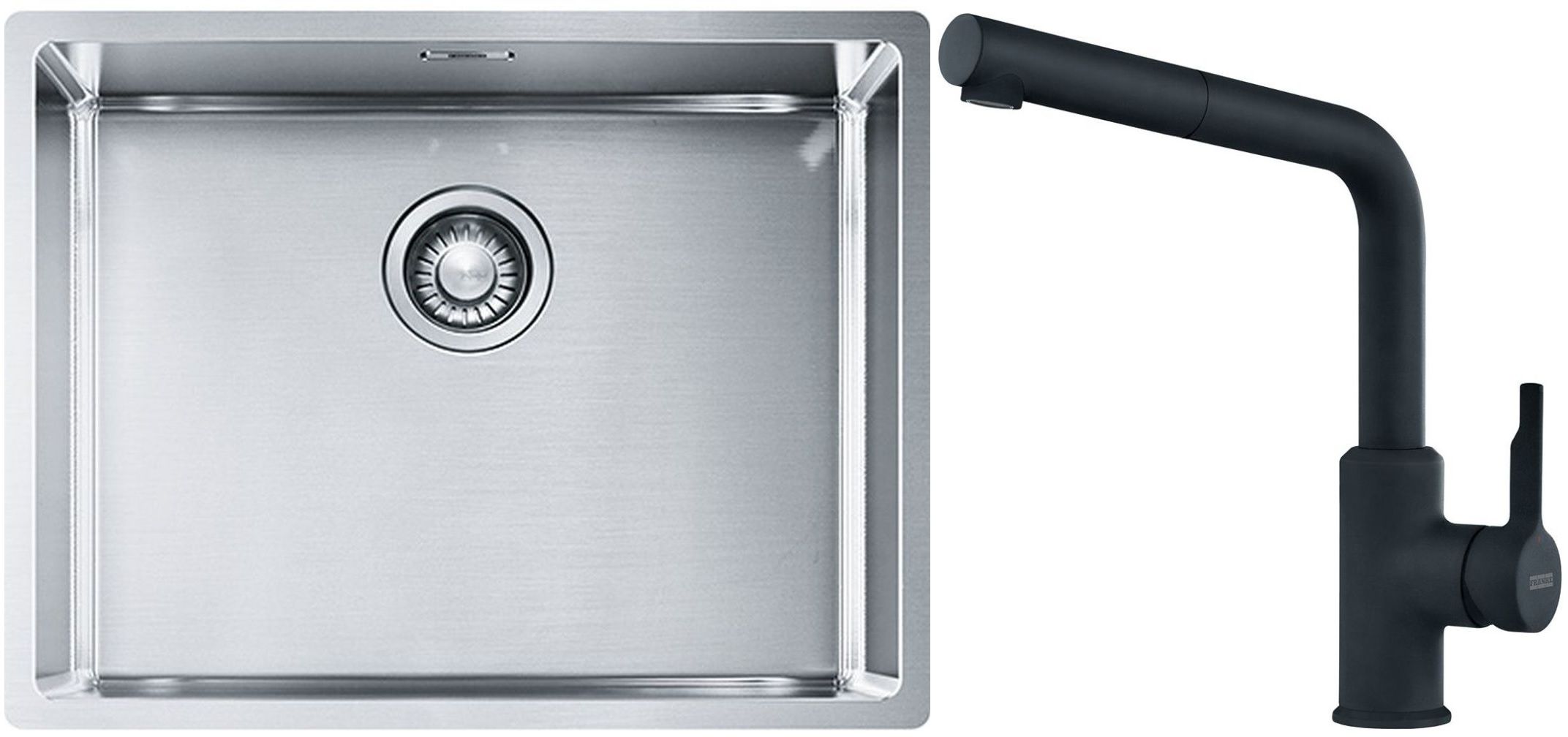 Set chiuveta din otel Franke Box 127.0453.660, baterie bucătărie Franke Urban 115.0627.523