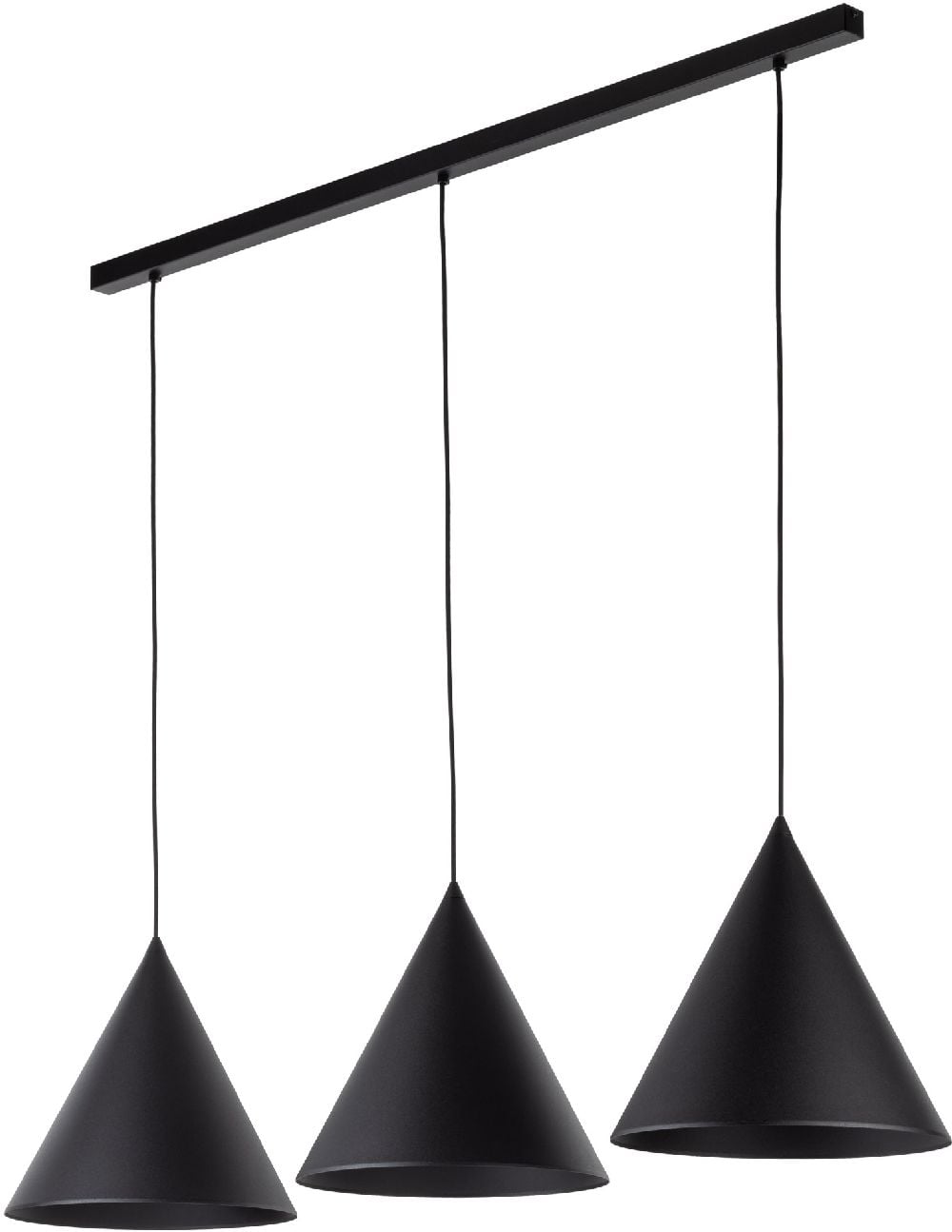 TK Lighting Cono lampă suspendată 3x15 W negru 10068