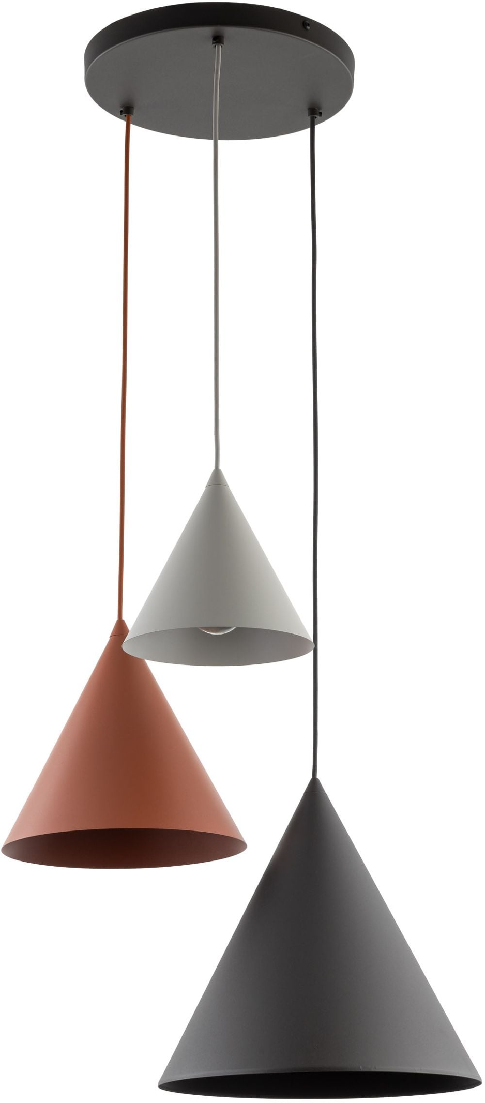 TK Lighting Cono lampă suspendată 3x15 W negru 6633