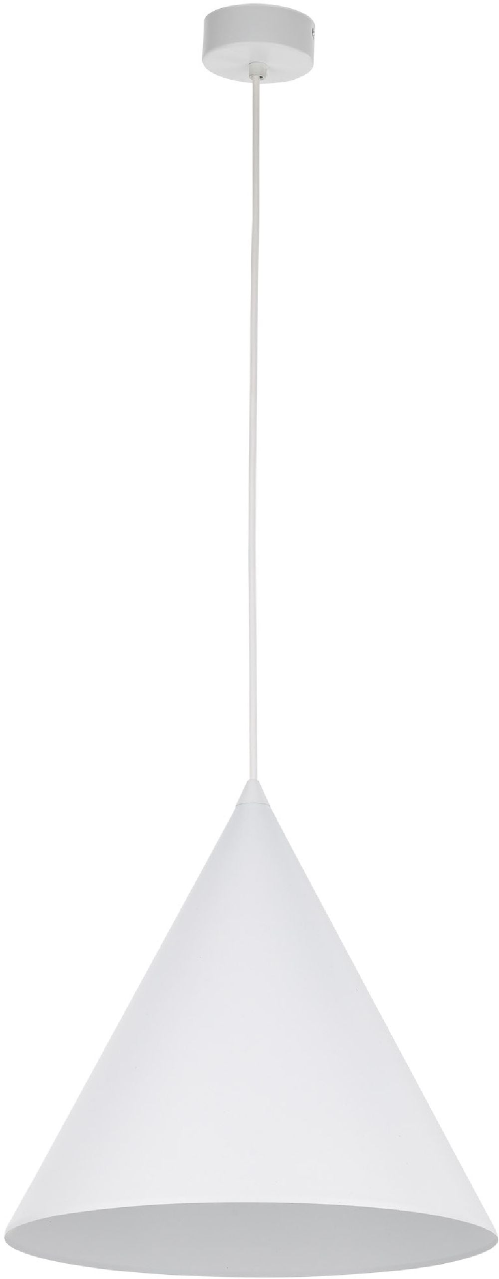 TK Lighting Cono lampă suspendată 1x15 W alb 10008