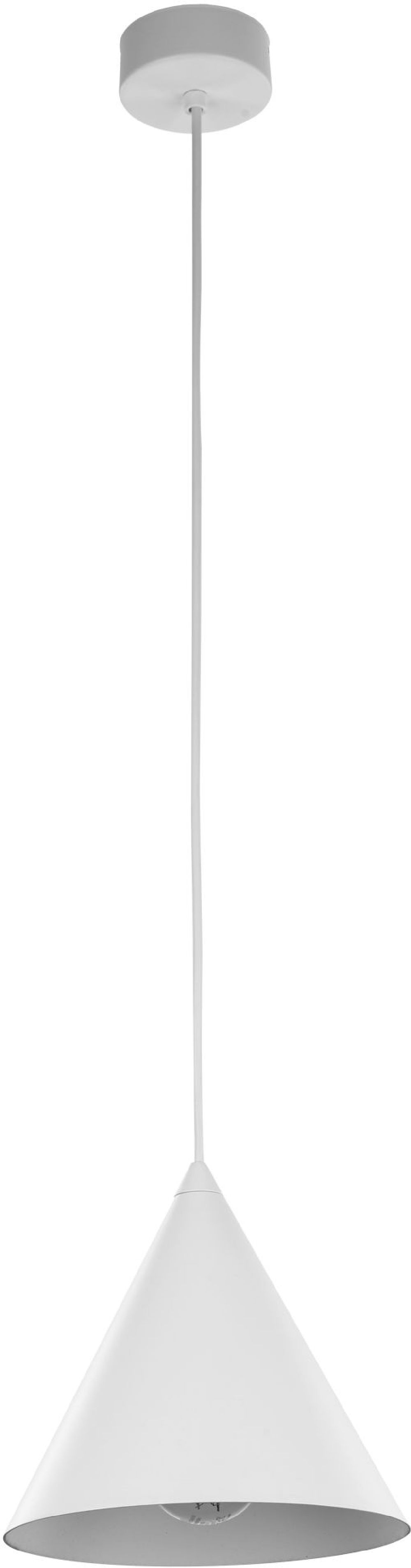 TK Lighting Cono lampă suspendată 1x15 W alb 10007