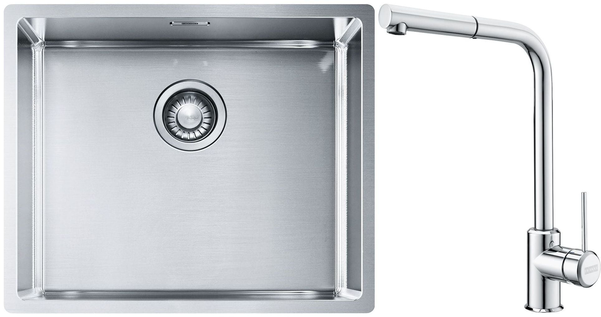 Set chiuveta din otel Franke Box 127.0453.656, baterie bucătărie Franke Sirius Side 115.0668.280