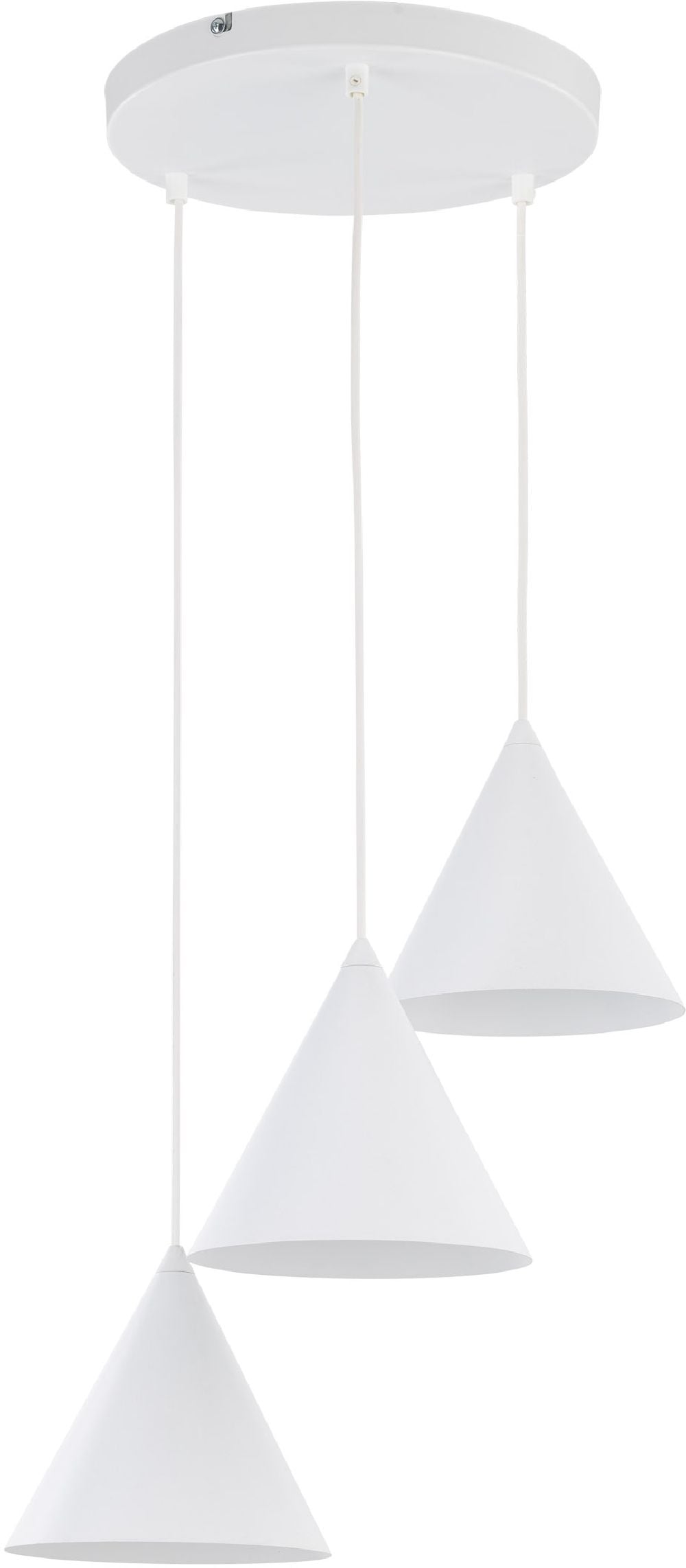 TK Lighting Cono lampă suspendată 1x15 W alb 10012