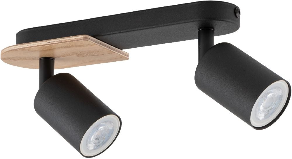 TK Lighting Cover lampă de tavan 2x10 W negru 4674