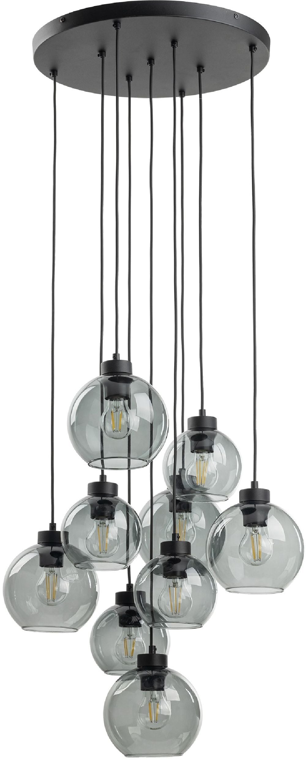 TK Lighting Cubus lampă suspendată x15 W negru 10208