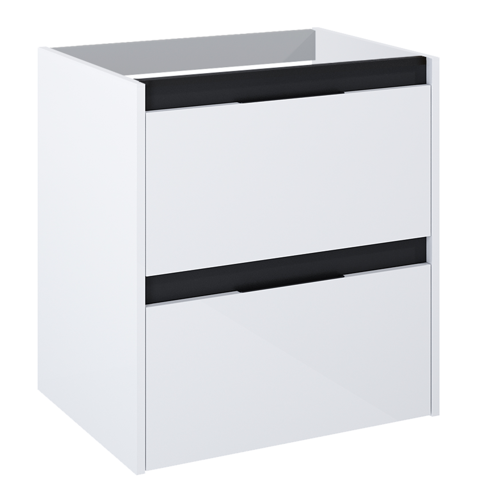 Roca Alpine dulap 45.2x58.5x59 cm sub chiuveta pe perete alb-negru A857863606