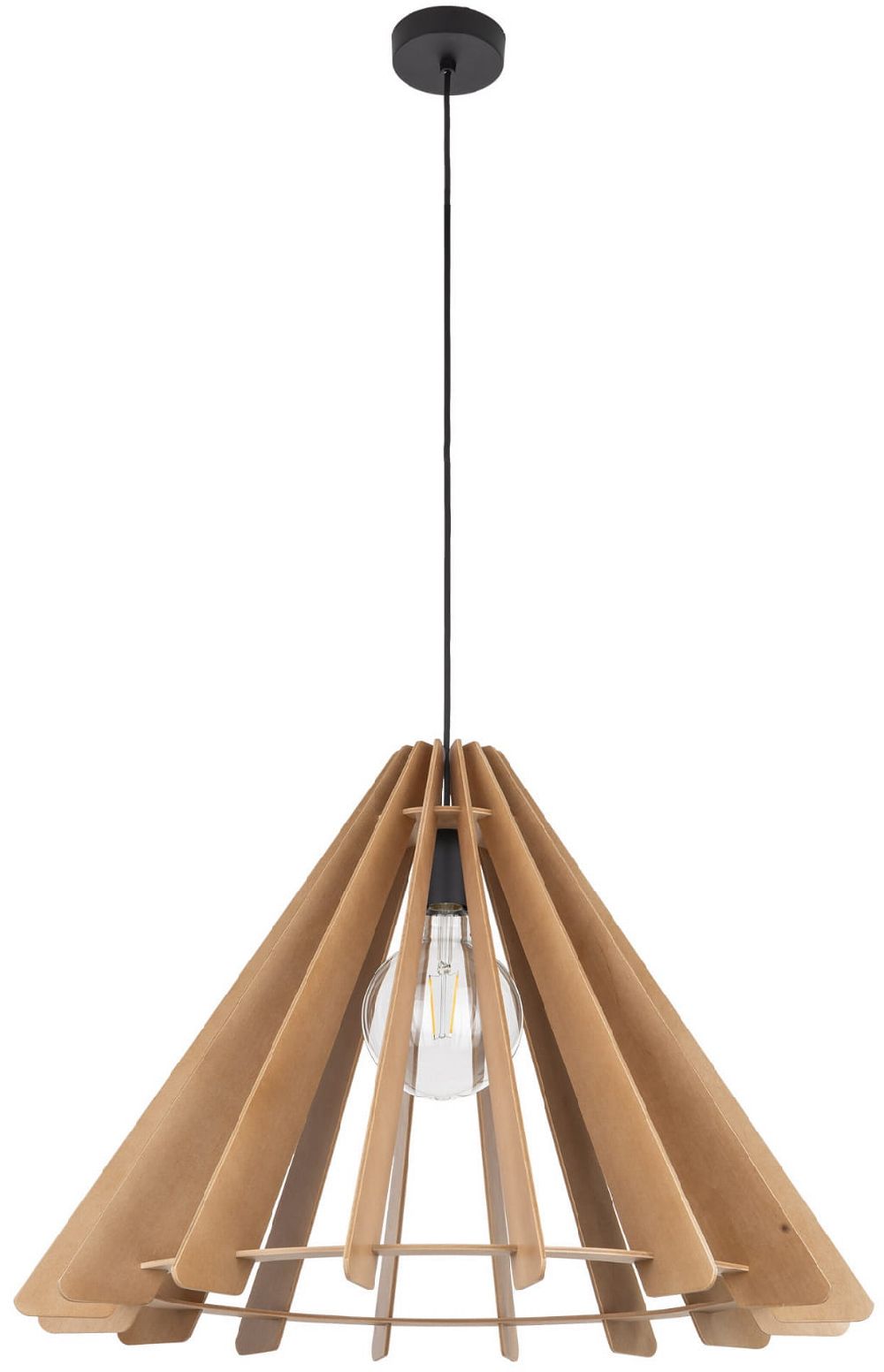 TK Lighting Eris lampă suspendată 1x15 W maro 6586