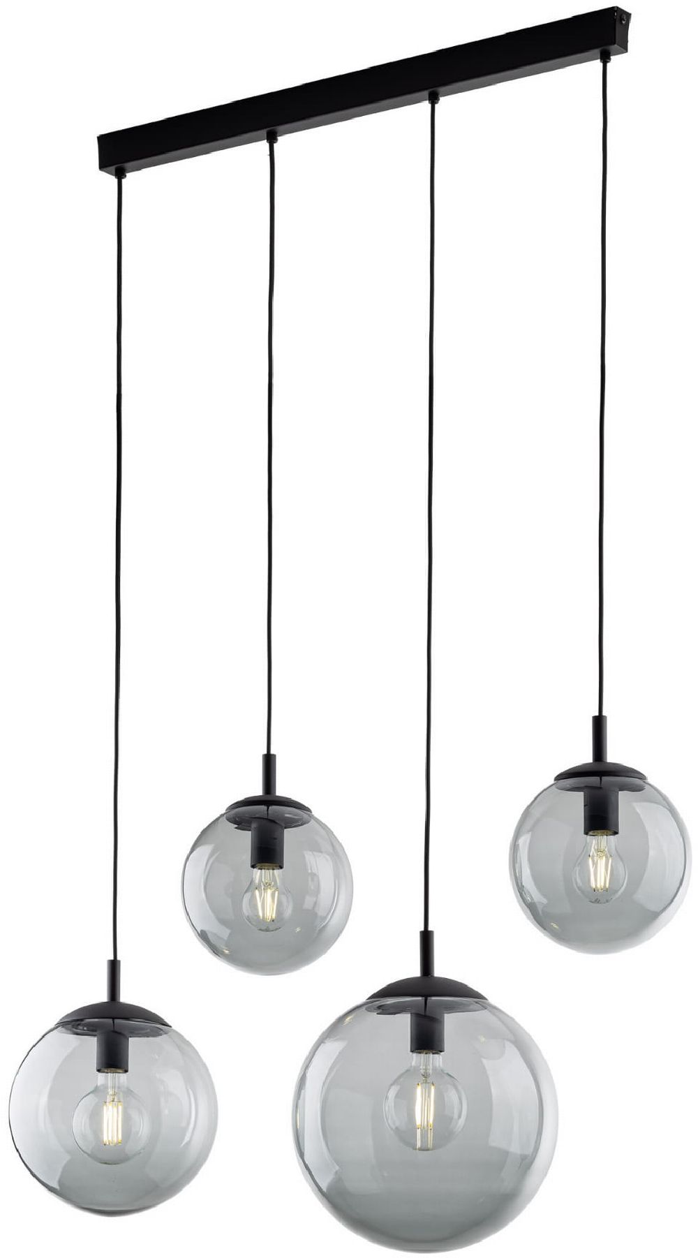 TK Lighting Esme lampă suspendată 4x15 W grafit 5381