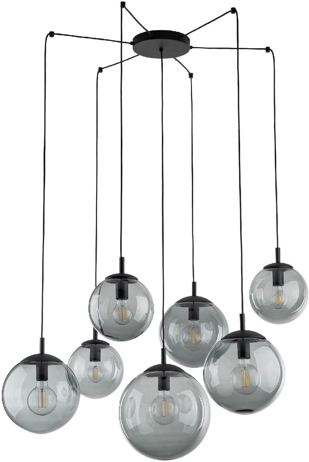 TK Lighting Esme lampă suspendată x15 W grafit 5385