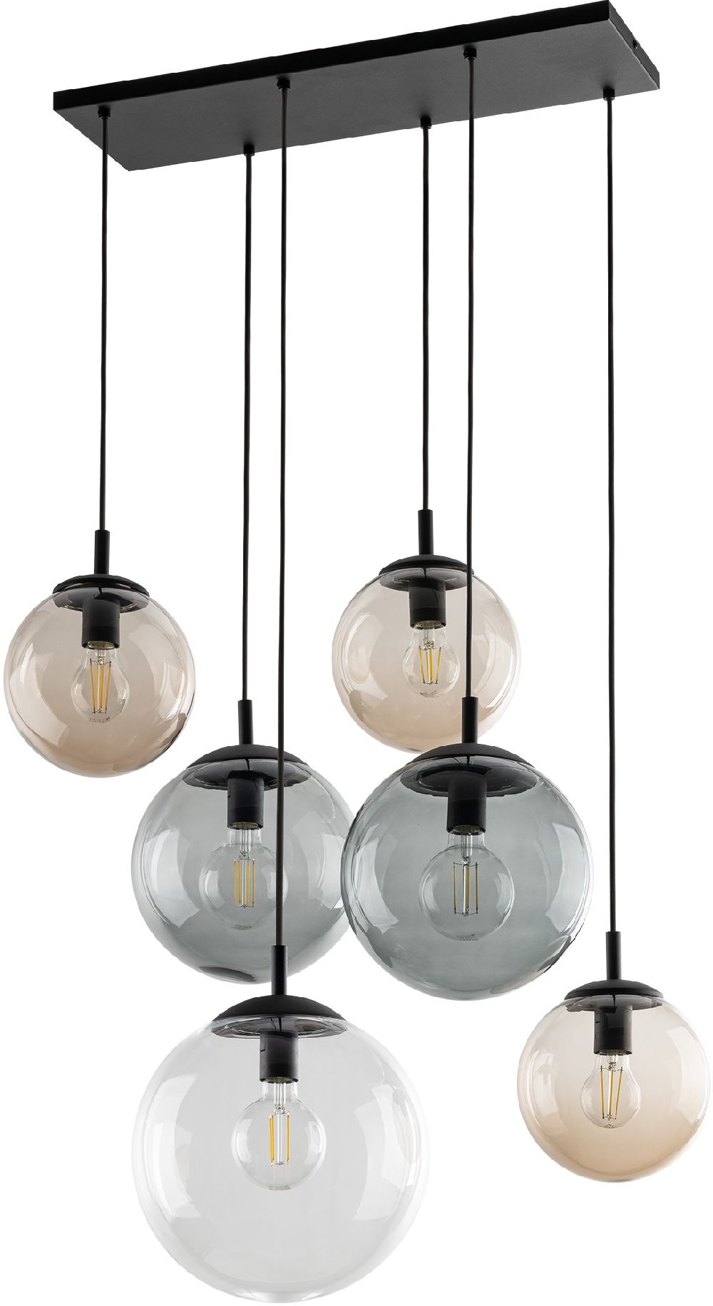 TK Lighting Esme lampă suspendată x15 W grafit 4819