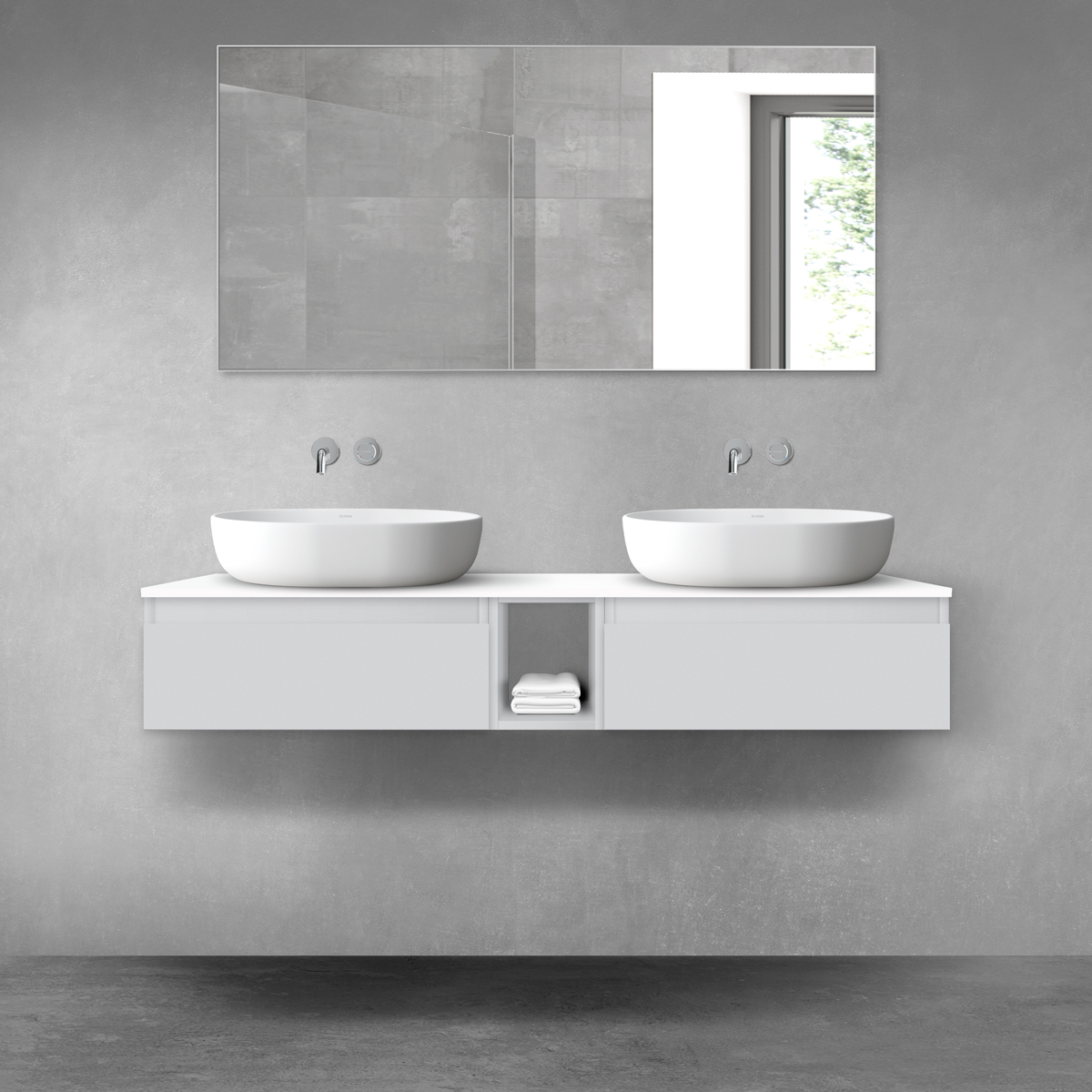 Set dulap Oltens Vernal 60009700, blat Oltens Vernal 63011000, 60020700