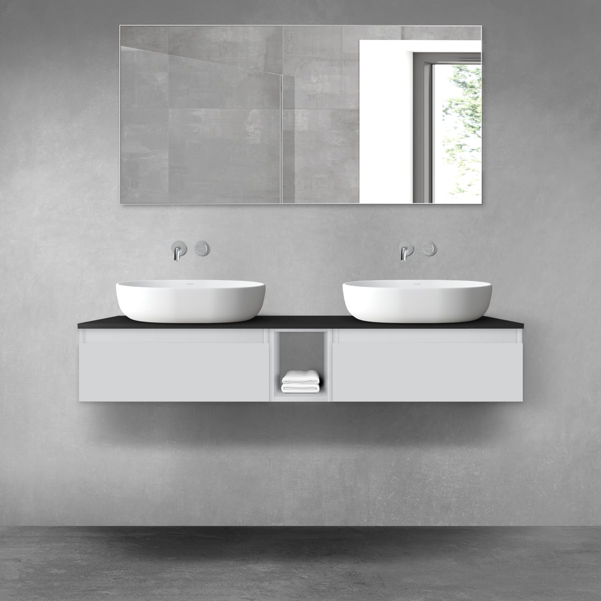 Set dulap Oltens Vernal 60009700, blat Oltens Vernal 63011300, 60020700