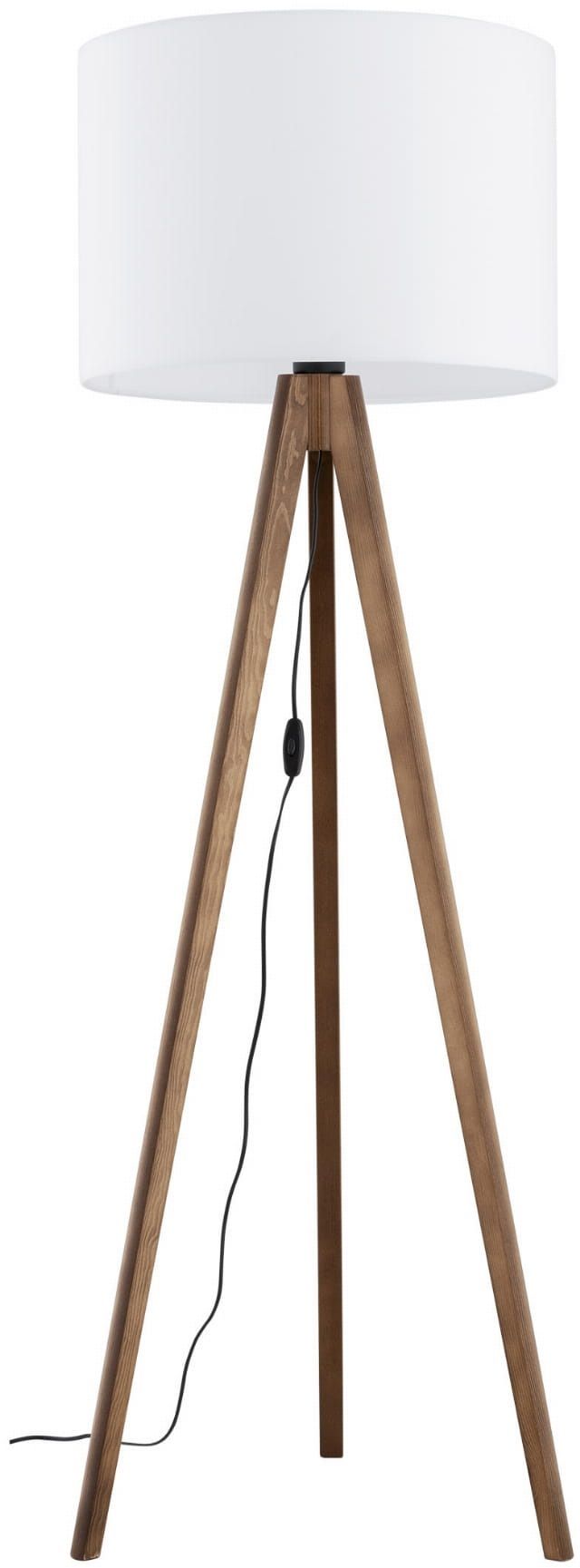 TK Lighting Grand lampă de podea 1x15 W alb-lemn 16003