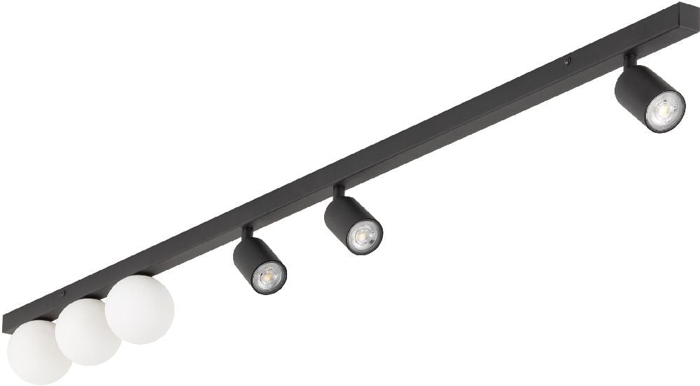 TK Lighting Vox lampă de tavan 6x10 W negru 10003