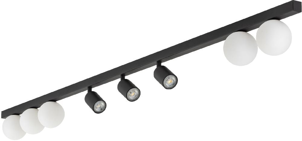 TK Lighting Vox lampă de tavan x10 W negru 10004