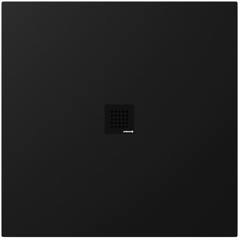 Polysan Treneca cădiță de duș pătrată 100x100 cm negru 84301.21