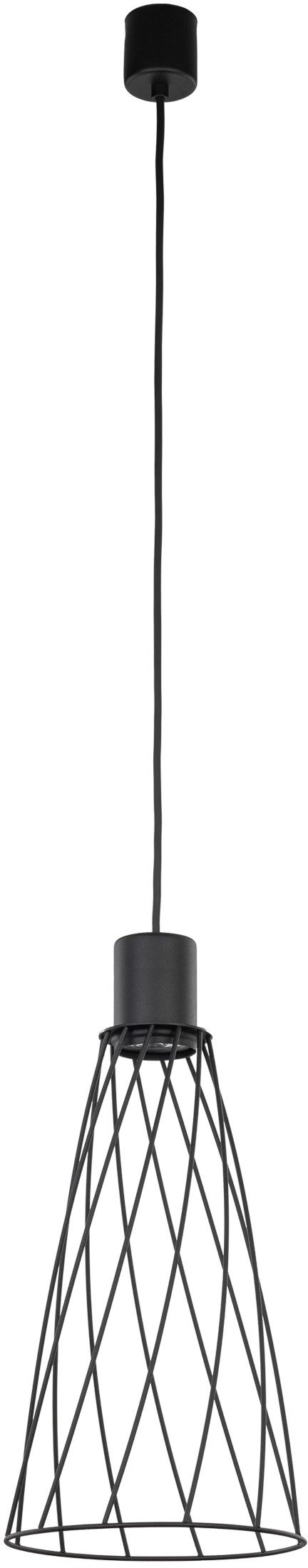 TK Lighting Modesto lampă suspendată 1x10 W negru 10161