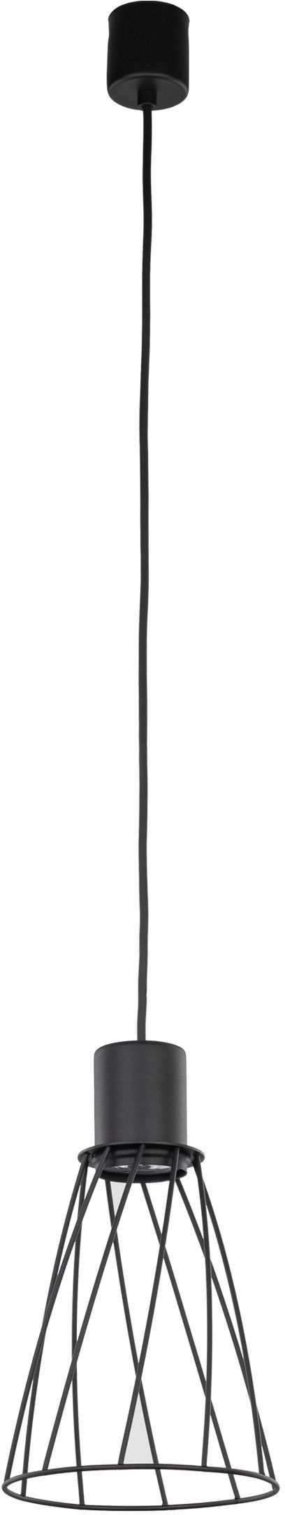 TK Lighting Modesto lampă suspendată 1x10 W negru 10159