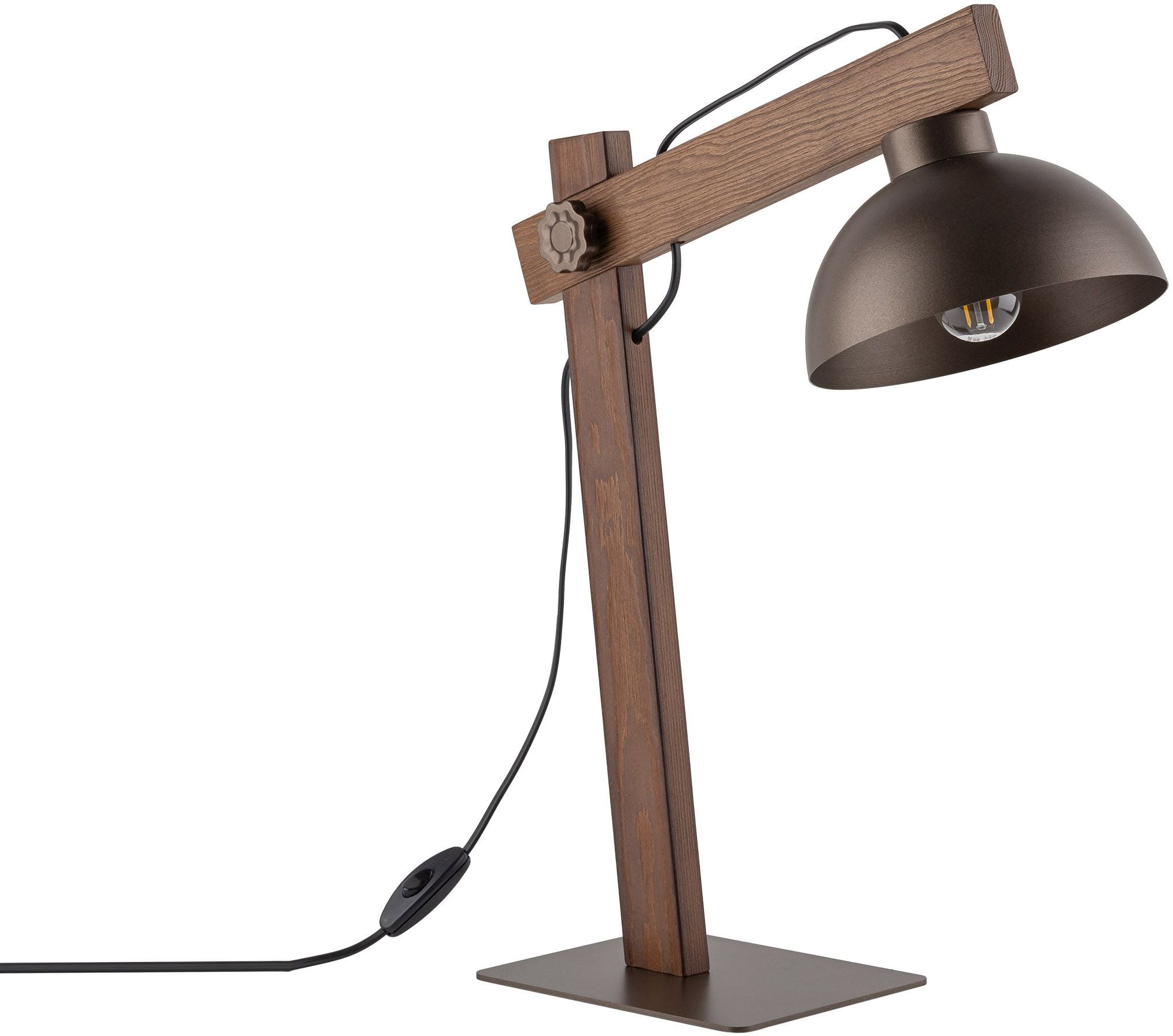TK Lighting Oslo veioză 1x15 W lemn-maro 5788