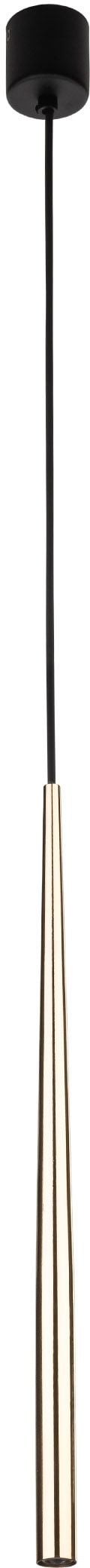 TK Lighting Piano lampă suspendată 1x8 W negru-auriu 10116