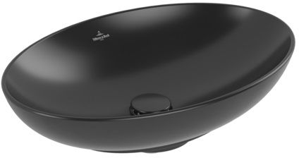 Villeroy & Boch Loop & Friends lavoar 56x38 cm ovale de blat negru 4A4701R7