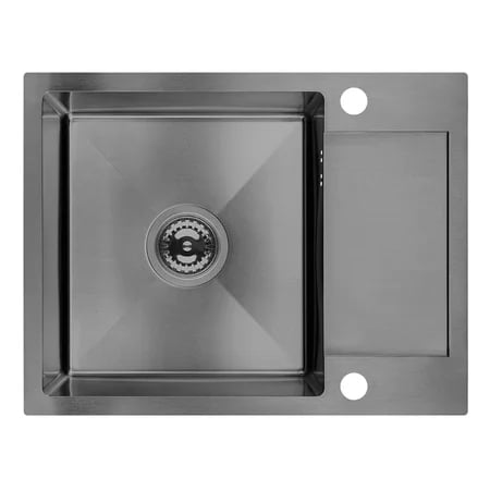 Laveo Marmara chiuveta din otel 57x44 cm grafit SAM_513T