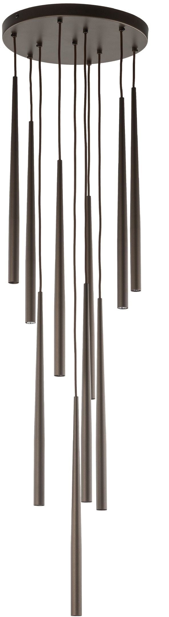 TK Lighting Piano lampă suspendată x8 W maro 10110
