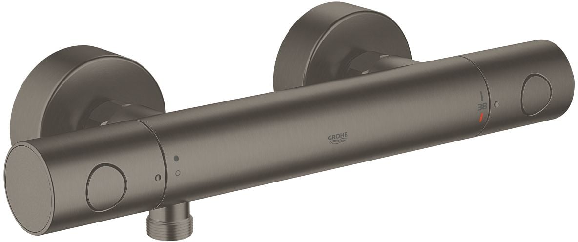 Grohe Grohtherm 1000 Cosmopolitan M baterie de duș perete cu termostat Brushed Hard Graphite 34065AL2