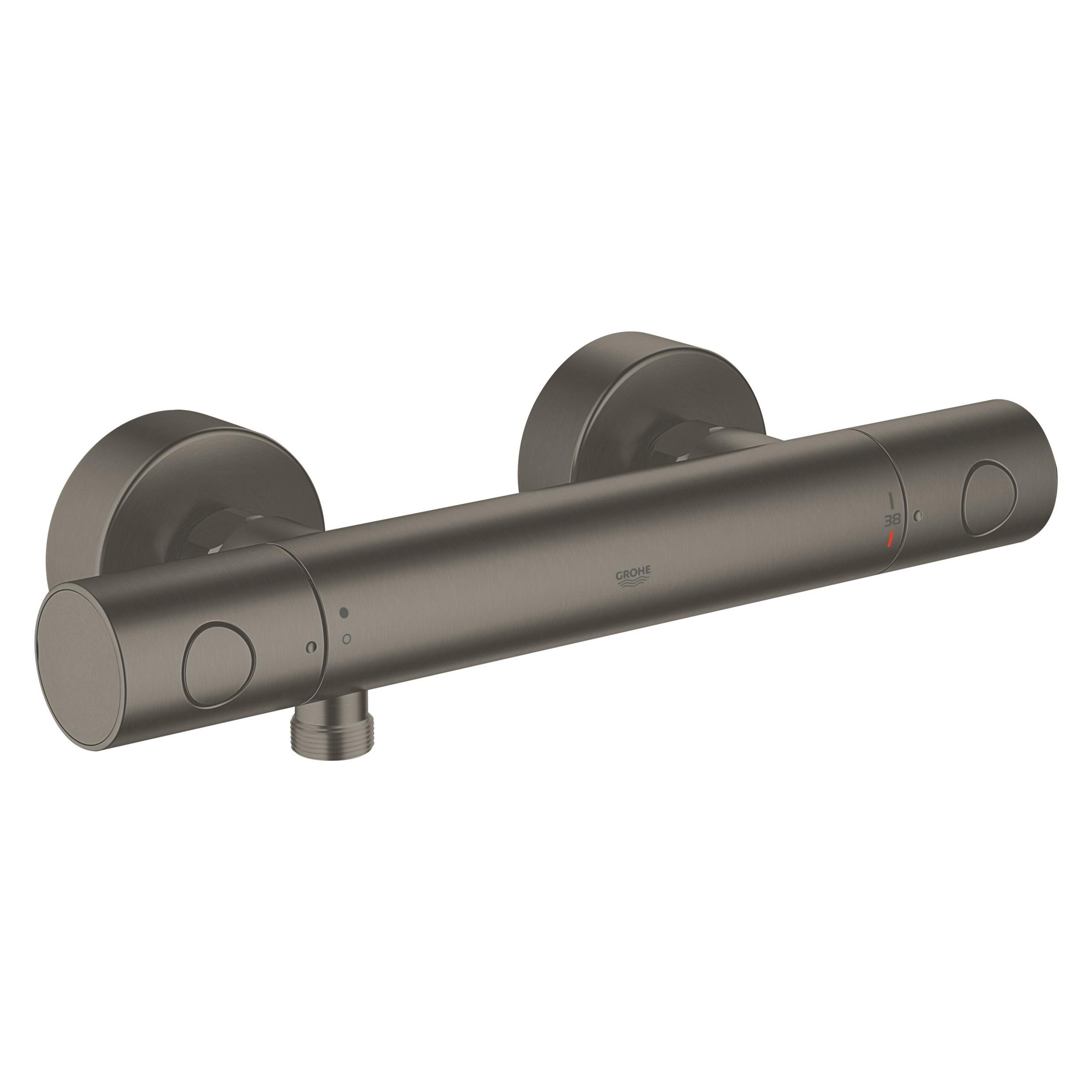 Grohe Grohtherm 1000 Cosmopolitan M baterie de duș perete cu termostat Brushed Hard Graphite 34065AL2