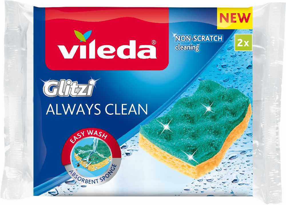 Vileda Glitzi Always Clean burete de vase 168527