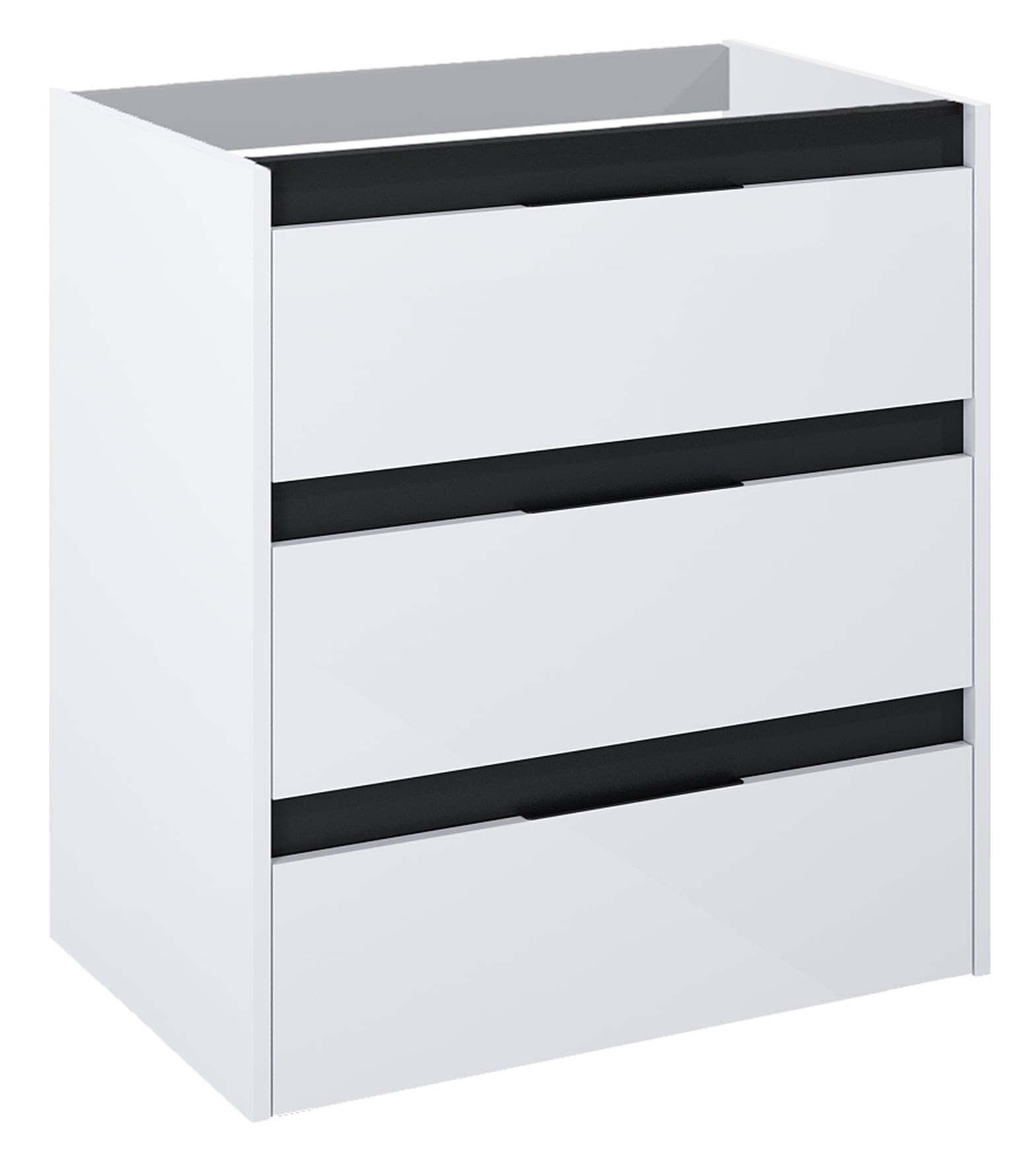 Roca Alpine dulap 68.5x45.2x74 cm sub chiuveta pe perete alb-negru A857867606