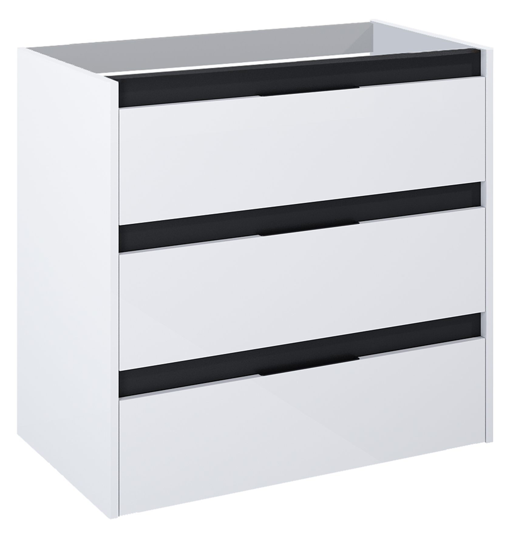 Roca Alpine dulap 78.5x45.2x74 cm sub chiuveta pe perete alb-negru A857868606