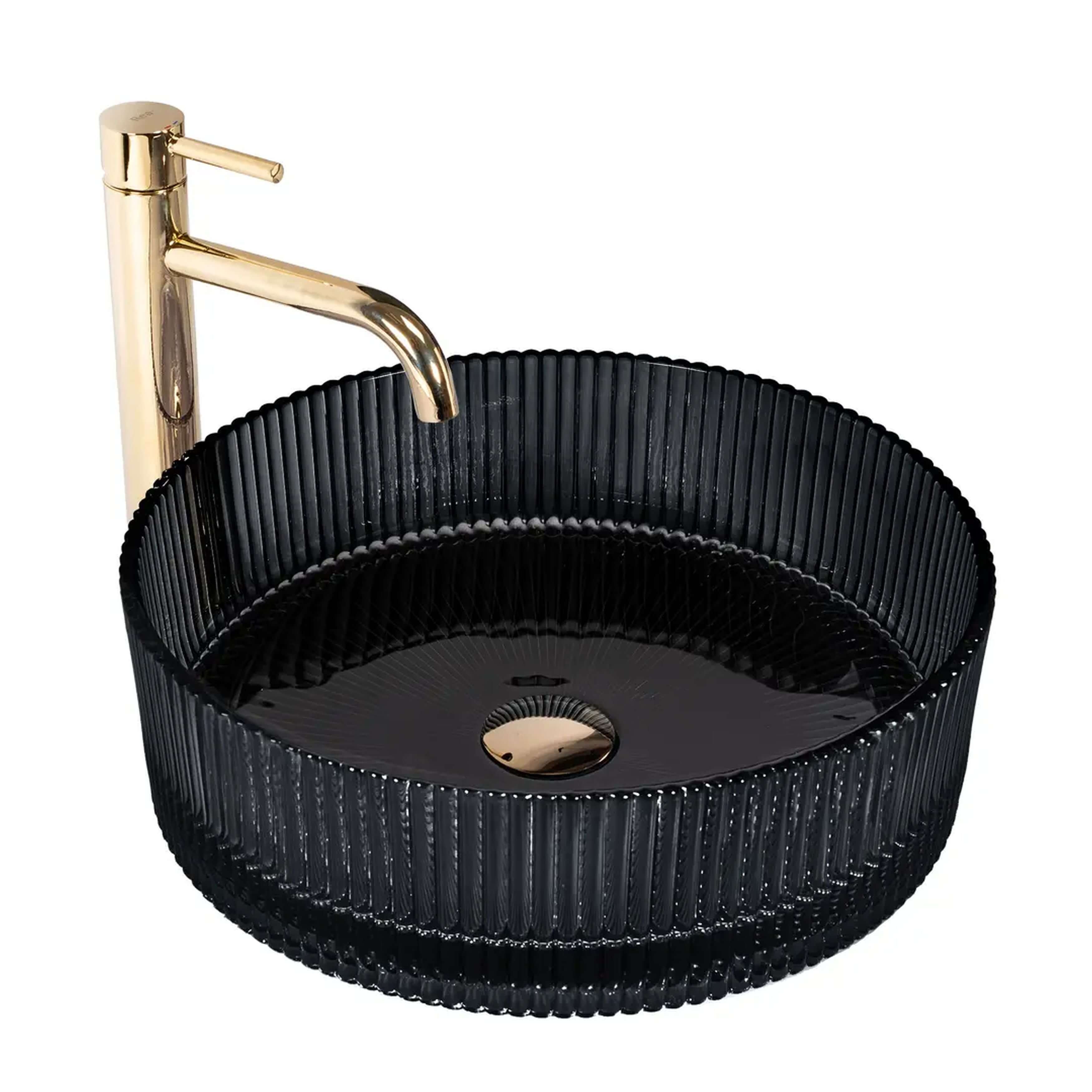 Rea Ingrid lavoar 39.5x39.5 cm rotund de blat negru REA-U6800