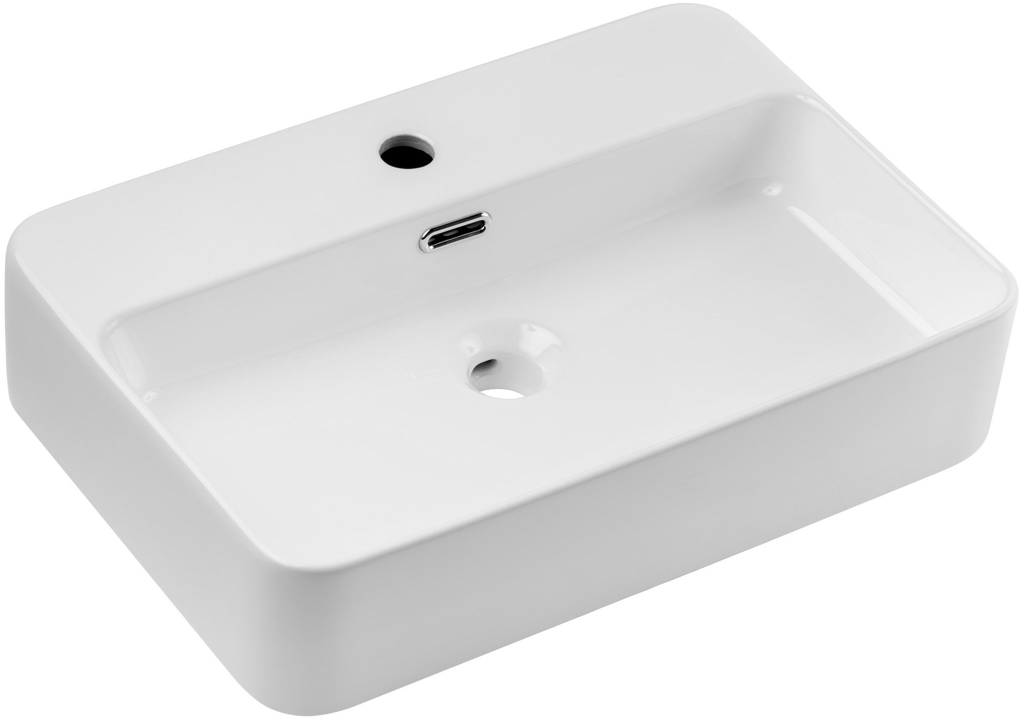 Comad Trust 2 lavoar 55x38 cm dreptunghiular de blat alb TRUST 2 WHITE ( E-6282 )
