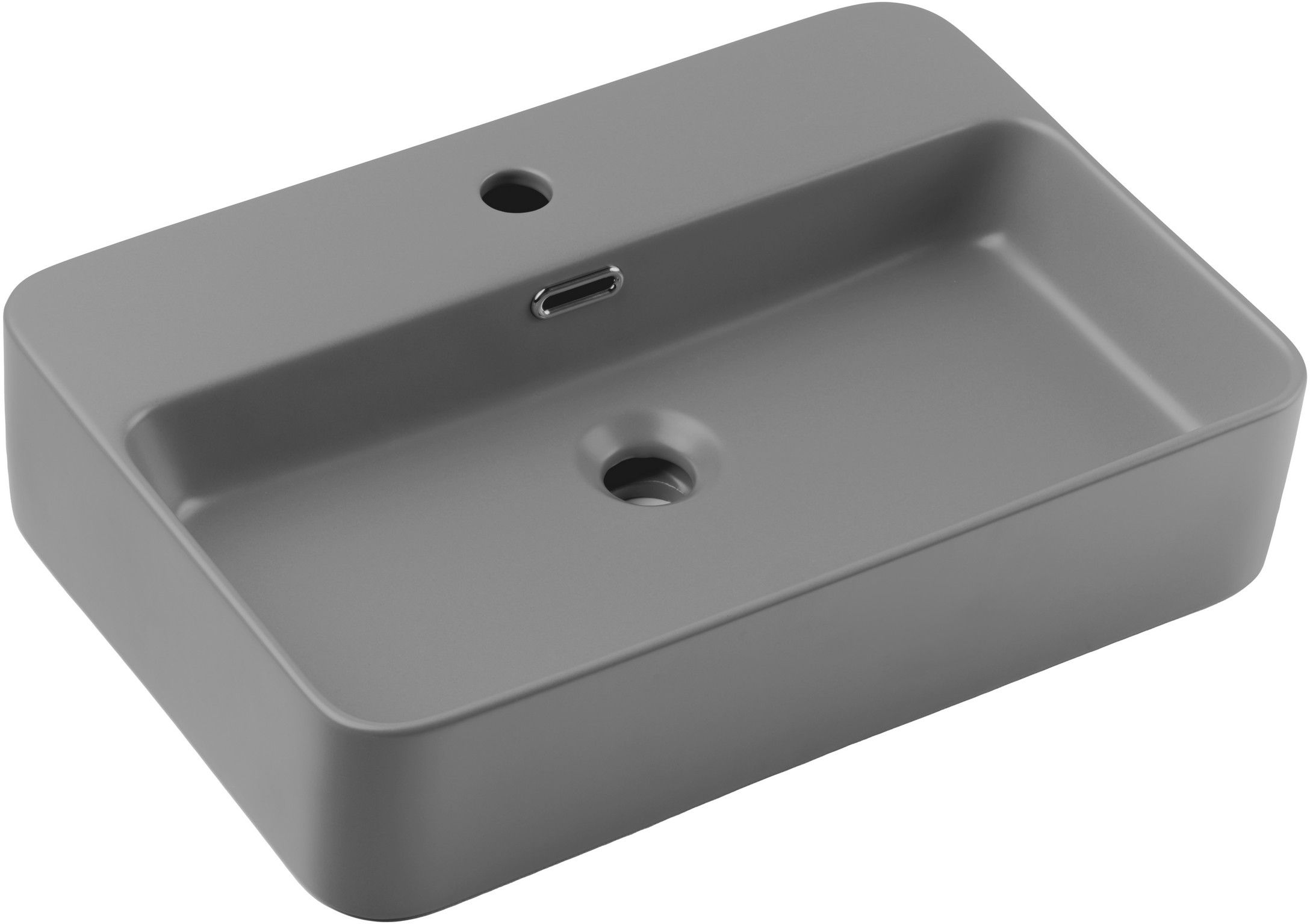 Comad Trust 2 lavoar 58x38 cm dreptunghiular de blat gri/piatră TRUST 2 MATT LIGHT GREY ( E-6282 )