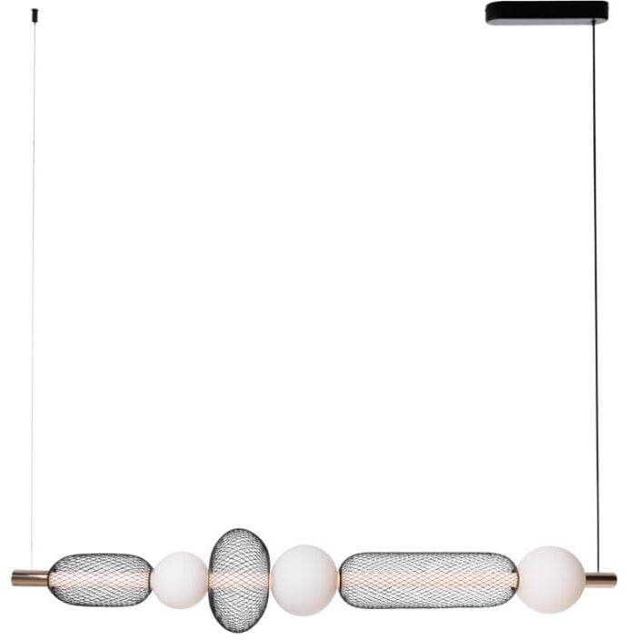 MaxLight Bora lampă suspendată 1x29 W negru-auriu P0593