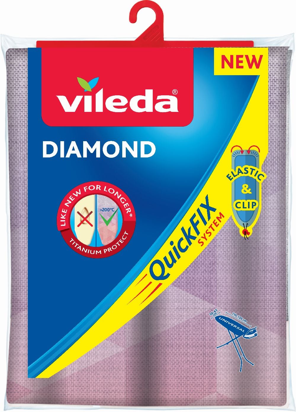 Vileda Diamond husă pentru masa de calcat 130x45 cm 173333