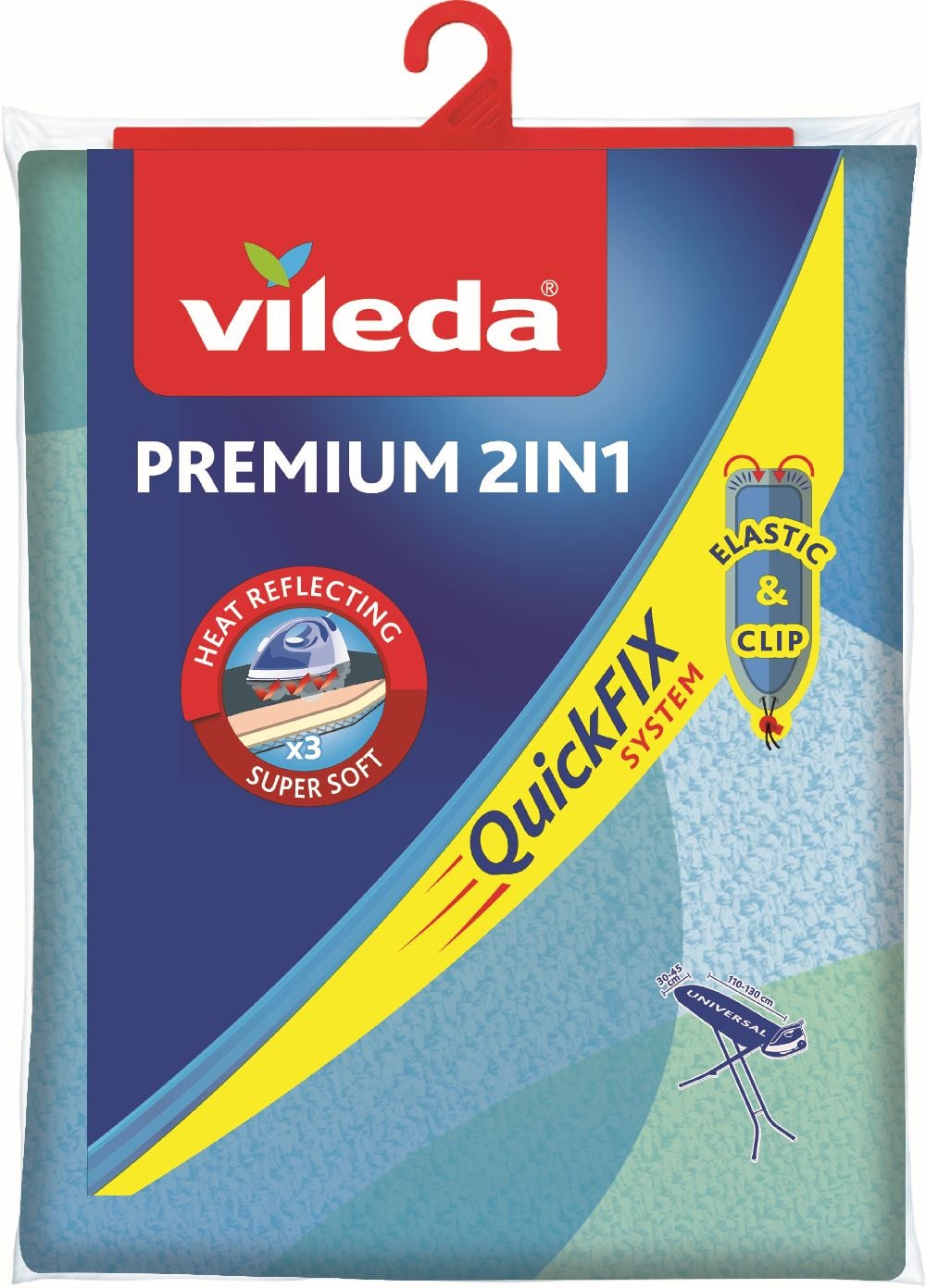 Vileda Premium 2in1 husă pentru masa de calcat 130x45 cm 172217