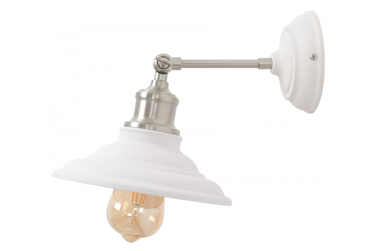GTV Loret lampă de perete 1x40 W alb OS-LOR-E27-00-DEC