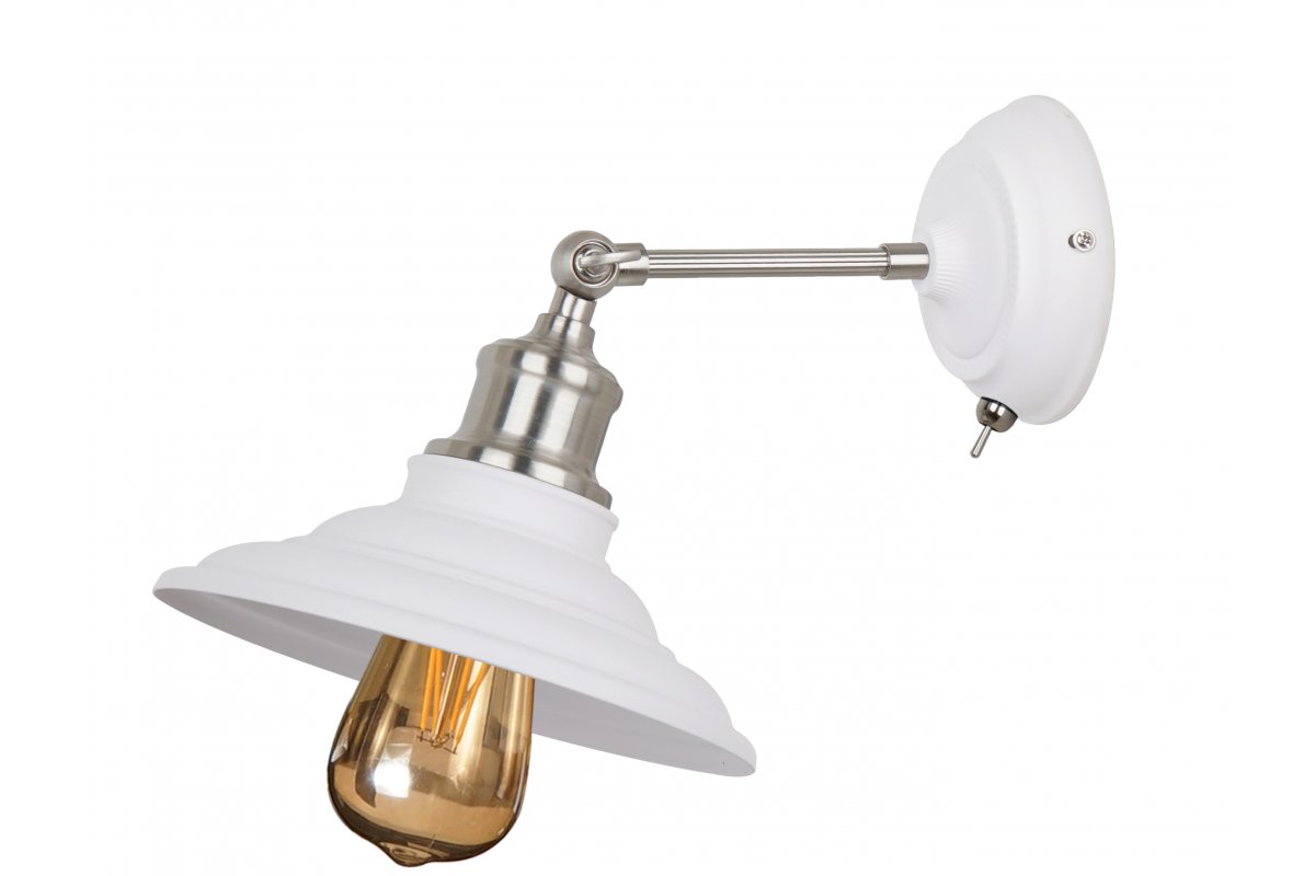 GTV Loret lampă de perete 1x40 W alb OS-LORW-E27-00-DEC