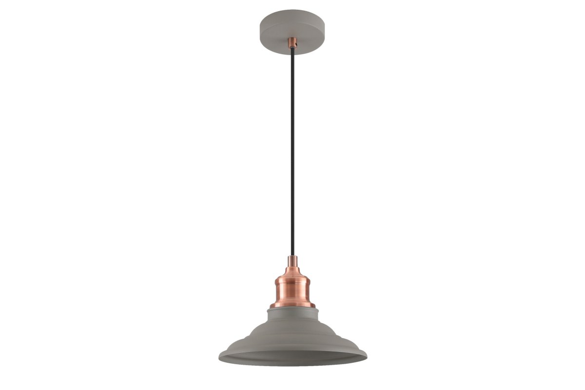 GTV Loret lampă suspendată 1x40 W gri/frasin OS-LOR-M-E27-15-DEC