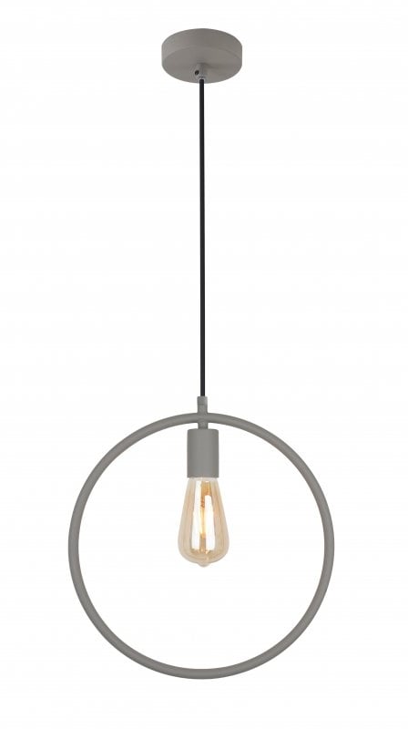 GTV Fija lampă suspendată 1x40 W gri/frasin OS-FI-E27-15-DEC
