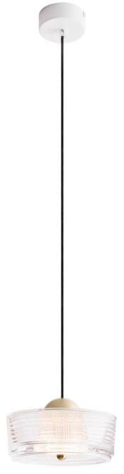 MaxLight Lipari lampă suspendată 1x6 W transparent-auriu P0542