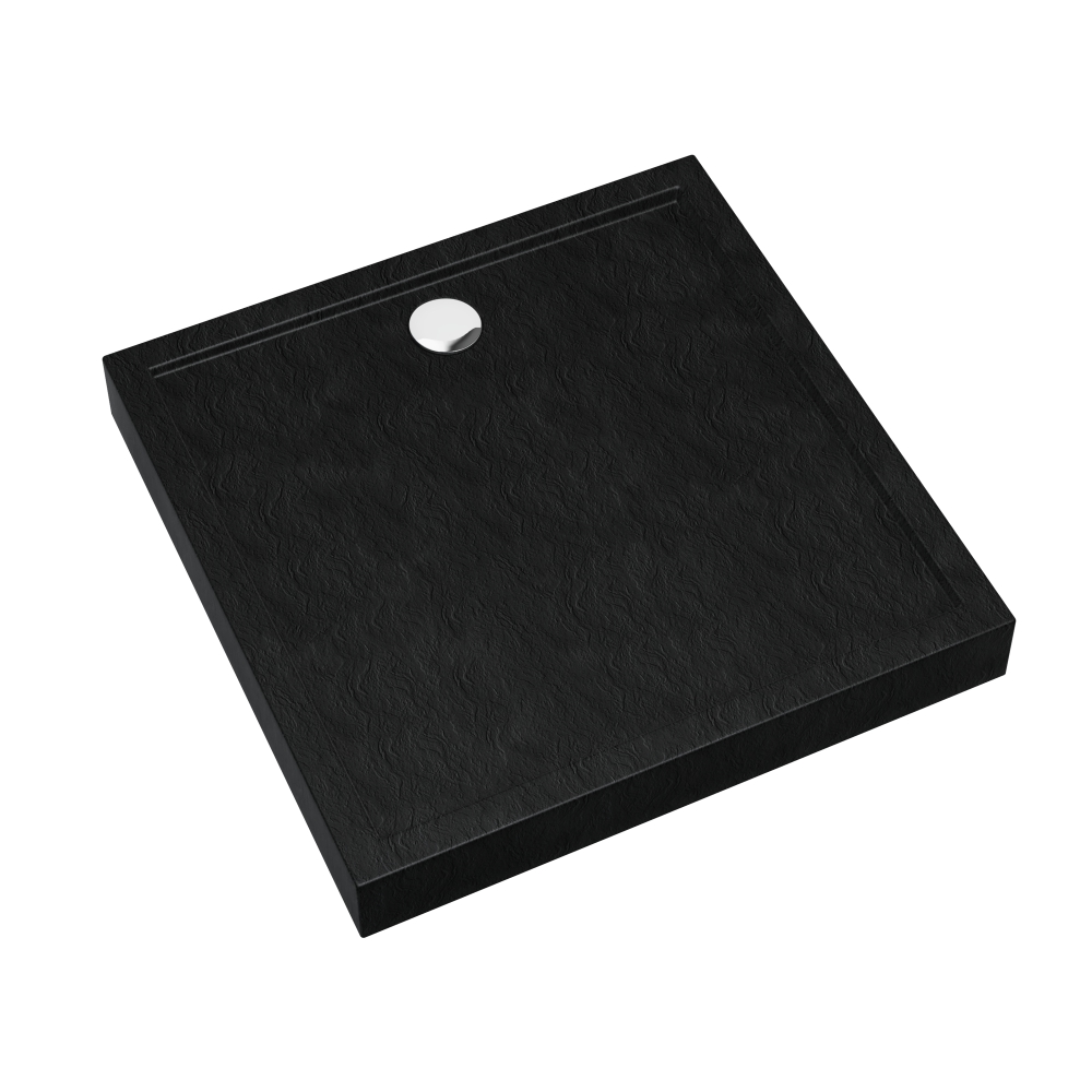 Schedpol Competia New cădiță de duș pătrată x80 cm negru 3.4830/C/ST
