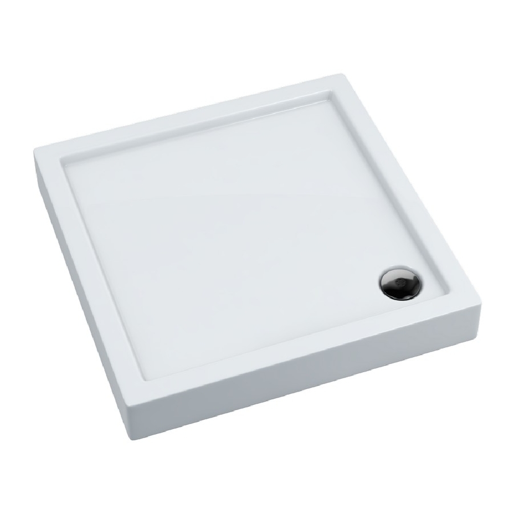 Schedpol Standard Plus cădiță de duș pătrată x80 cm alb 3.2160