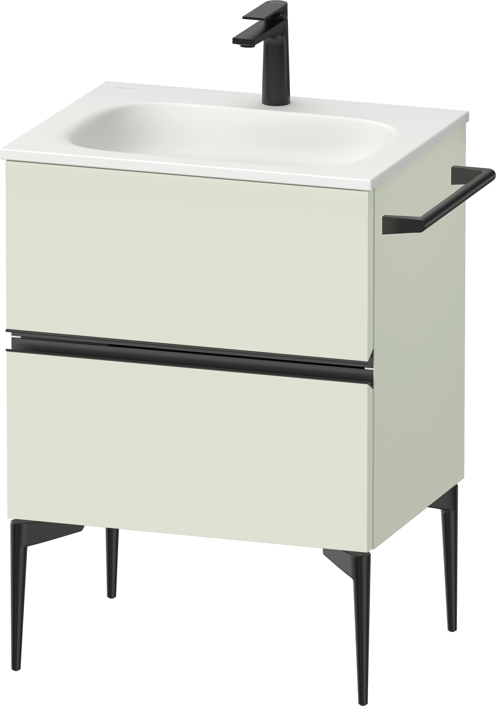 Duravit Sivida dulap 61x47.7x59.2 cm sub chiuveta pe perete negru-verde SV46500BDHH0000