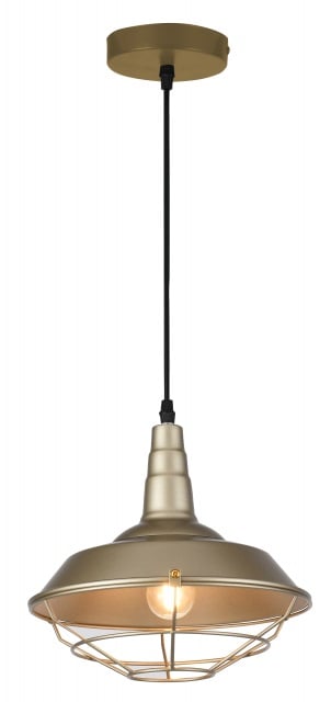 GTV Solen lampă suspendată 1x40 W auriu OS-SOL-40-DEC