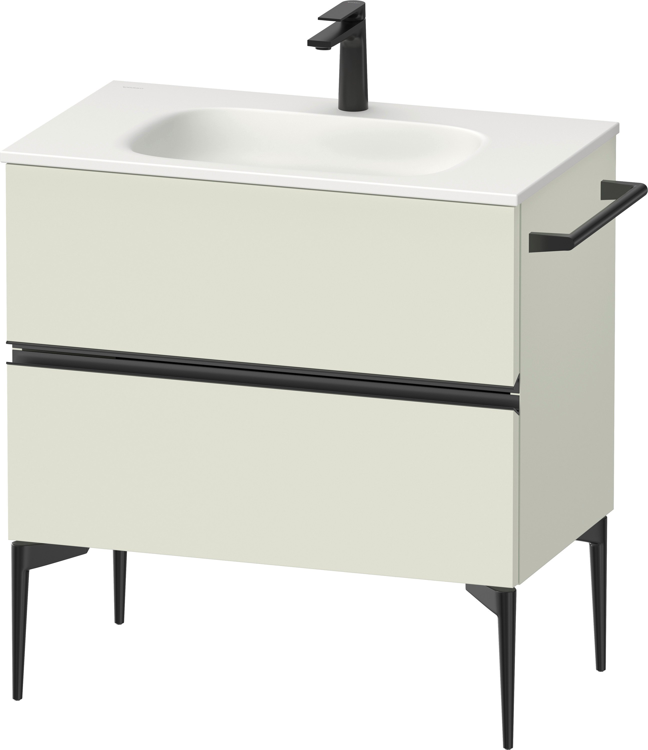 Duravit Sivida dulap 81x47.7x59.2 cm sub chiuveta pe perete negru-verde SV46510BDHH0000