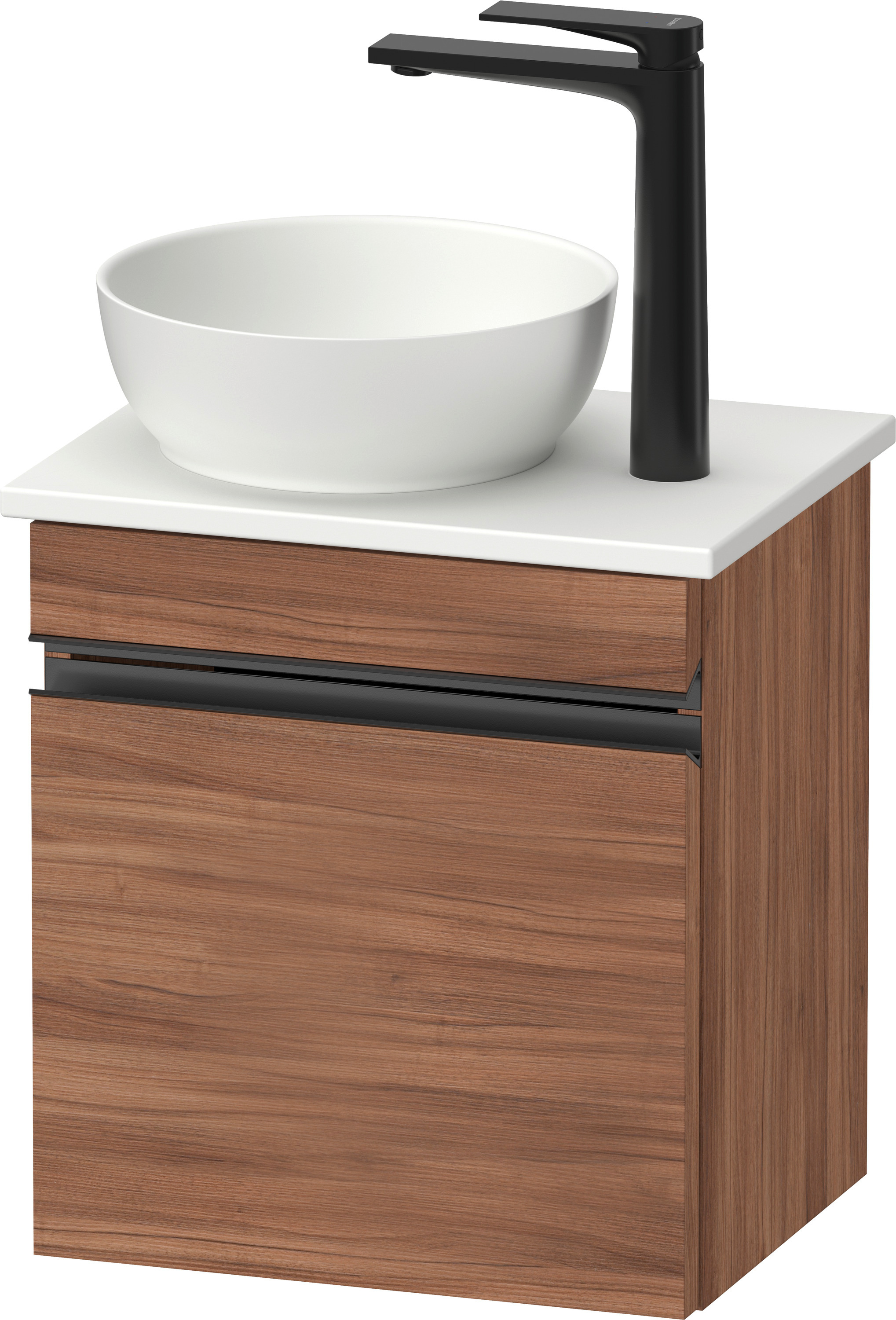 Duravit Sivida dulap 40x32.5x44 cm sub chiuveta pe perete negru-nucă SV4656LBD790000